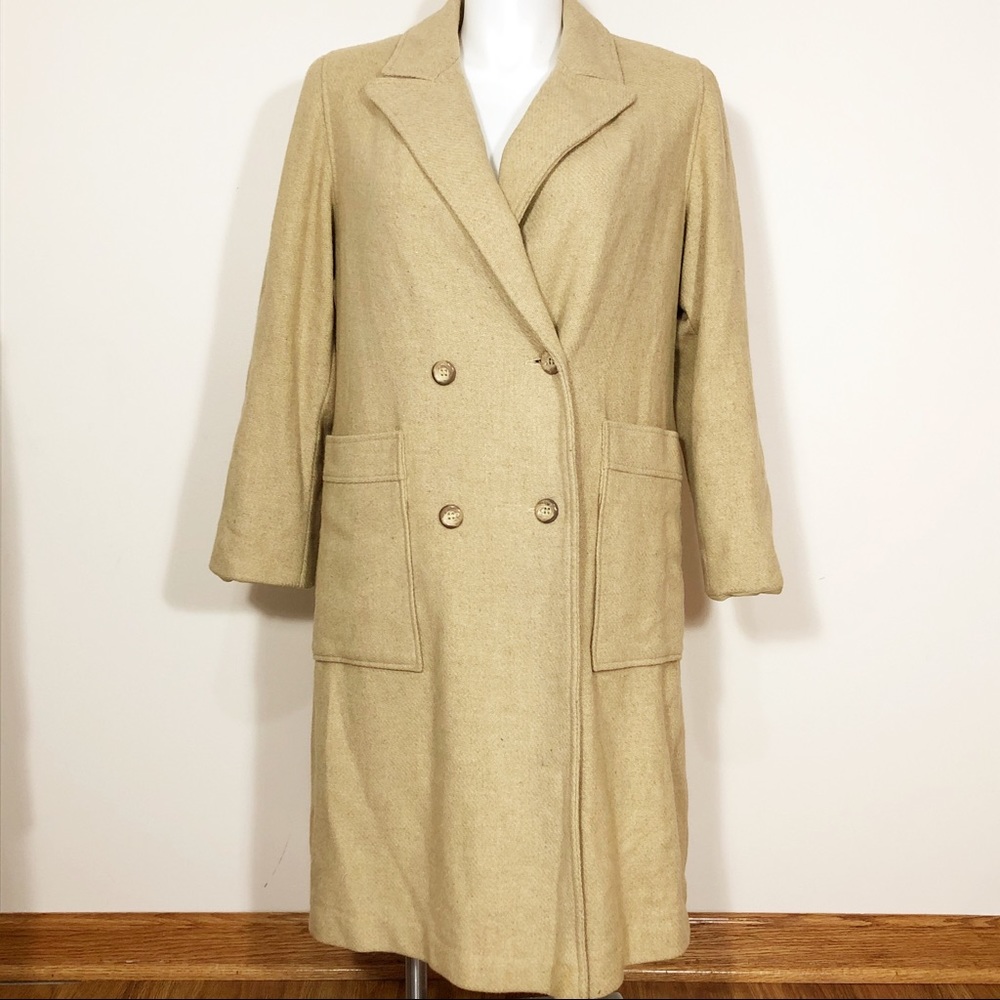 VTG 100% Virgin Wool Women's Coat Sz L/XL